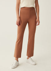 Ovs Cropped Flare-Fit Trousers